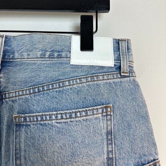 ARITZIA Denim Forum The '90s Cargo Mini Denim Skirt in Wash 7 Yrs Bleu Taboo - Picture 6 of 12